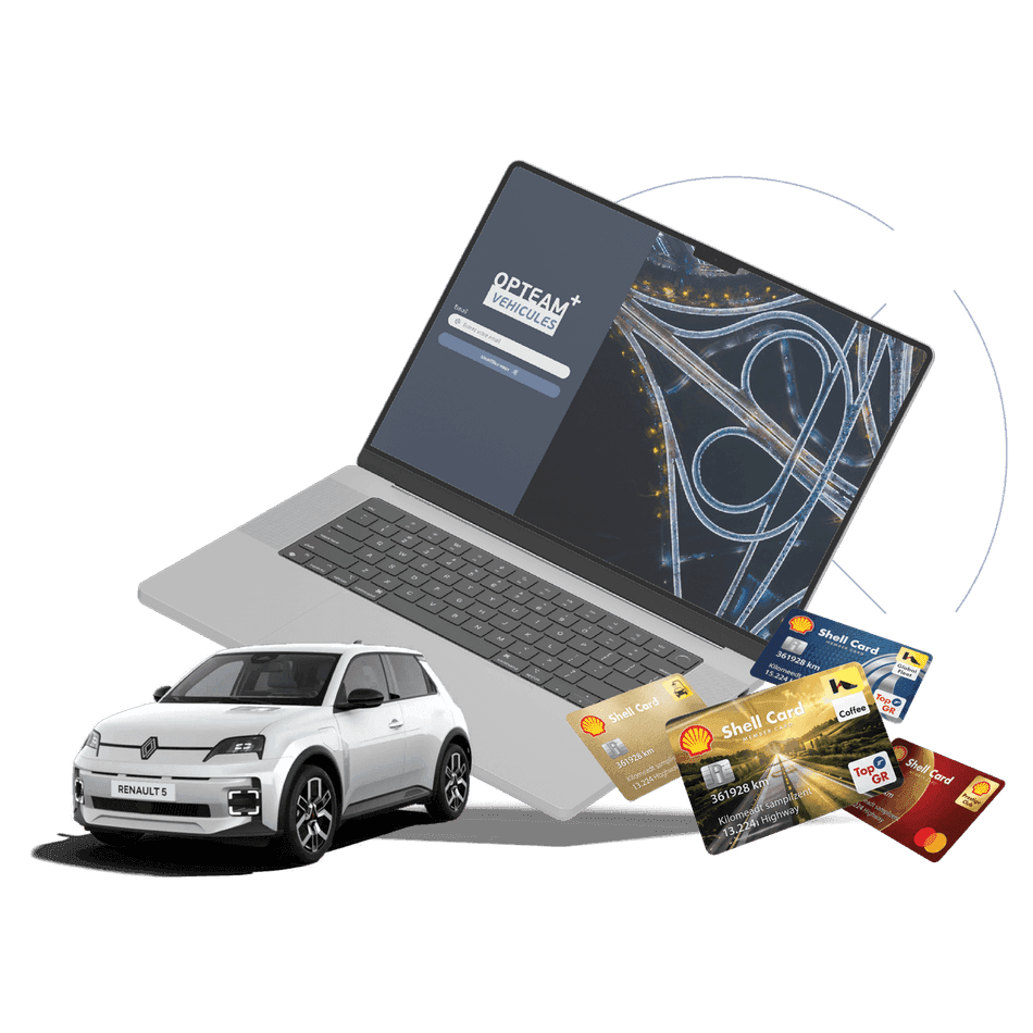 Plateforme OPTEAM+ VÉHICULES, véhicule et cartes carburant